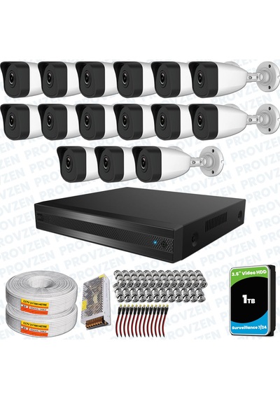 Provzen Rv Hilook 15 Kameralı Full Hd Geniş Açı Güvenlik Kamerası