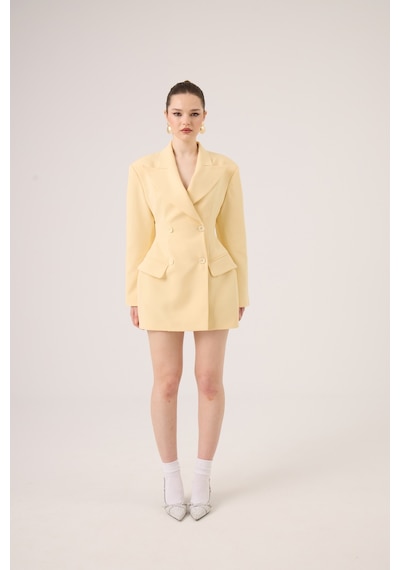 Holly Lolly Belden Oturmalı Galina Blazer Ceket Sarı