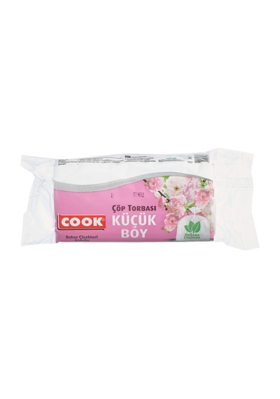Cook Kokulu Çöp Torbası, Küçük Boy, 40 X 47 Cm, 30 Yaprak, Bahar