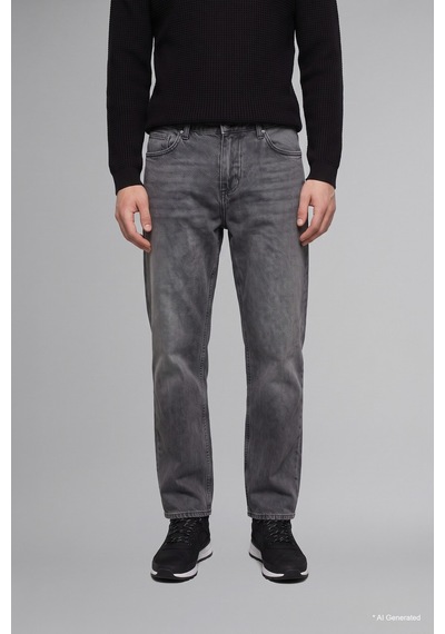 Defacto Baggy Fıt Normal Bel Geniş Paça Jean Pantolon I9313ax26aunm55 Gri-nm55