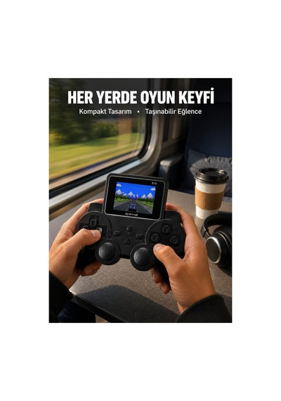 Taşınabilir Dijital Oyun Konsolu 520 Dahili Oyun Tv Bağlantı Destekli - Hs08379074-1000 Renkli