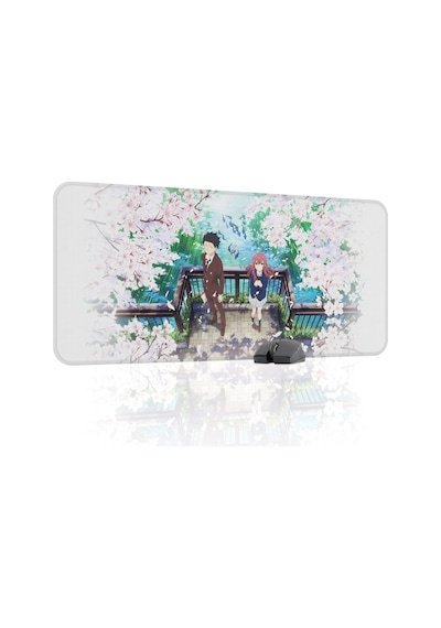 Koe No Katachi Kaymaz Dikişli Kauçuk Oyuncu Mousepad V2 - 90x40 Xxl Gaming Mouse Pad Fare Altlığı
