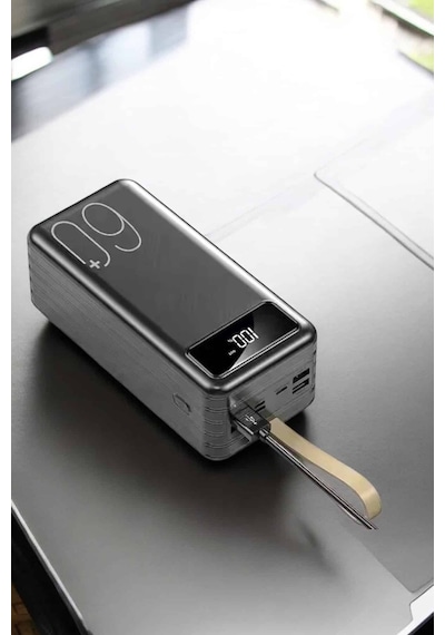 Powerbank 60.000 Mah Dijital Göstergeli 4 Portlu Taşınabilir