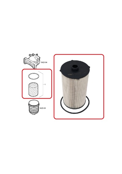 Iveco-s Way-filtre, Mazot E6-d S-way