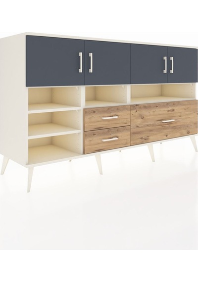 Kronos Konsol 8 Raflı 3 Çekmeceli 4 Kapaklı 176x59x99 Aytaşı-antr Aytaşı-antrasit/çam Kronos Konsol 8 Raflı 3 Çekmeceli 4 Kapaklı 176x59x99 Aytaşı-antr Aytaşı-antrasit/çam