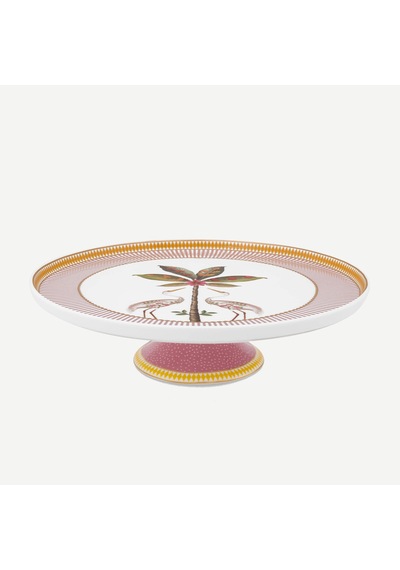 Pembe Porselen Kek Standı 21 Cm