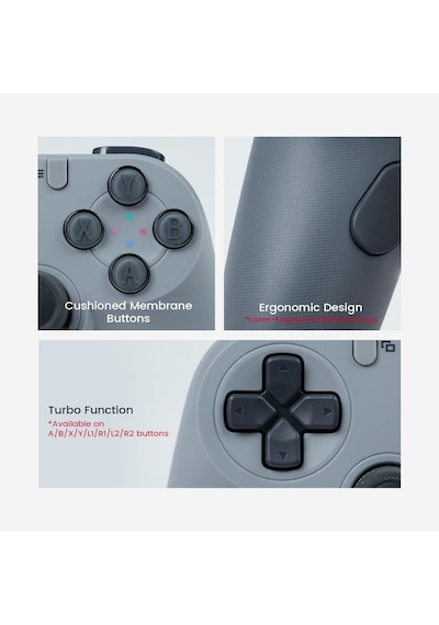 Gamesir Tegenaria T3 Lite Kablolu Controller Retro Gri Switch,windows Pc,steam,android,Apple Uyumlu iOS