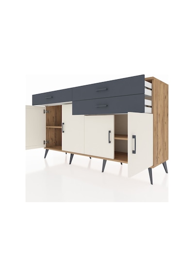 Hyperion Konsol 2 Raflı 3 Çekmeceli 4 Kapaklı 176x44x99 Çam-aytaşı/antrasit Atlas Çam/aytası - Atlas Çam Hyperion Konsol 2 Raflı 3 Çekmeceli 4 Kapaklı 176x44x99 Çam-aytaşı/antrasit Atlas Çam/aytası - Atlas Çam