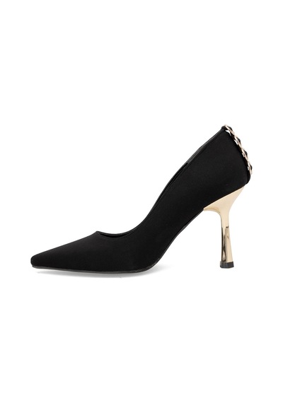 Ayakkabı Fuarı Elit Pm450 K3054 Kadın Klasik Topuklu Ayakkabı Siyah