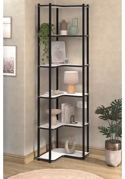 6 Raflı Kitaplık Dekoratif Kitaplık Metal Kitaplık Ofis Kitaplığı Aksesuar Rafı Sardes Beyaz Beyaz 6 Raflı Kitaplık Dekoratif Kitaplık Metal Kitaplık Ofis Kitaplığı Aksesuar Rafı Sardes Beyaz Beyaz