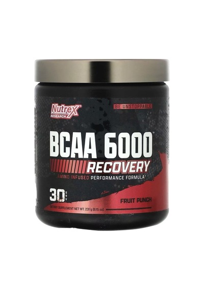 Bcaa 6000, Recovery, Meyve Yumruğu, 8,15 Oz 231 G