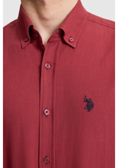 U.S. Polo Assn. U.s. Polo Assn. Erkek Vişne Gömlek Kısa Kollu 50324727-vr223 U.S. Polo Assn. U.s. Polo Assn. Erkek Vişne Gömlek Kısa Kollu 50324727-vr223