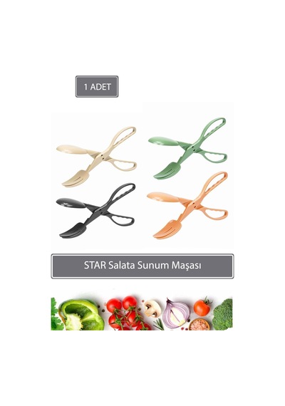 Star Salata Sunum Maşası Plastik Çok Renkli
