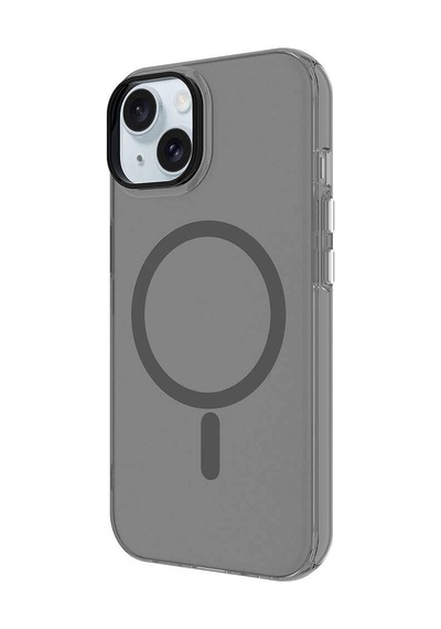 Apple Uyumlu iPhone  15 Plus Kılıf Zore Magsafe Şarj Özellikli Buzlu Transparan C-pro Sert Kapak
