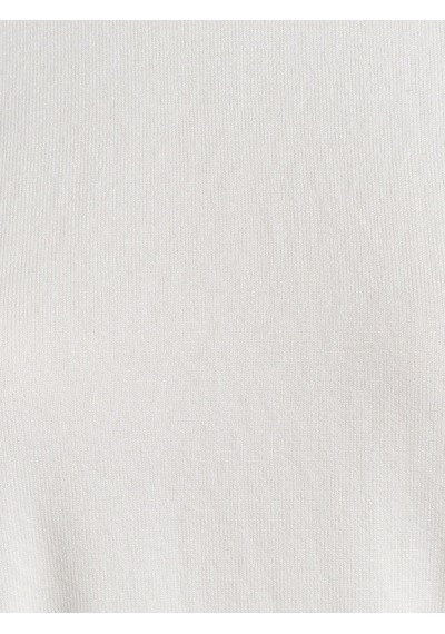 Dilvin 10779 Bisiklet Yaka Kısa Kol Basic Triko Bluz-ekru Ekru
