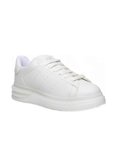 Best Of 628-25 Deri Anatomik Erkek Sneaker Beyaz