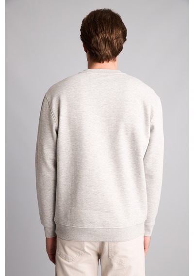 Defacto Regular Fıt Bisiklet Yaka Basic Sweatshırt H5180ax26augr210 Gri-gr210