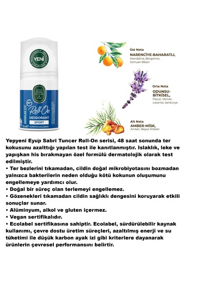 Eyüp Sabri Tuncer Blue Moon Serisi, Vücut Spreyi, Duş Jeli, Kolonya Ve Roll On, H-pro Hijyen Bergamot