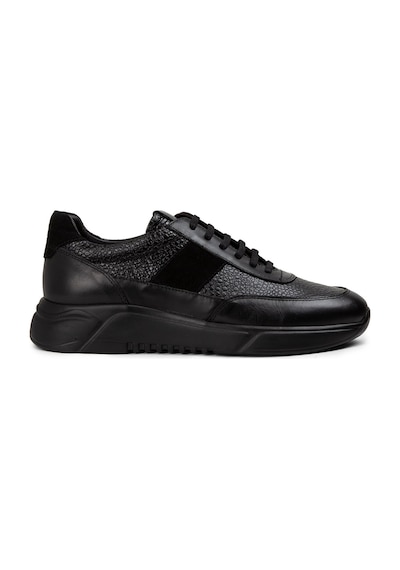 Deery Hakiki Deri Siyah Erkek Sneaker Ayakkabı - 01963Msyhe07 Siyah