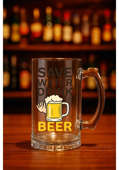 Baskılı Bira Bardağı Save