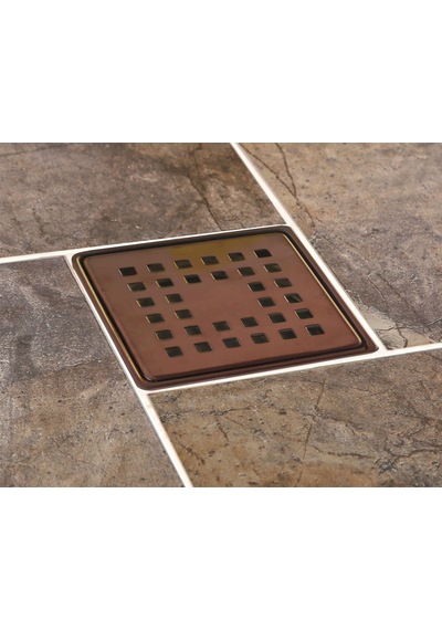 Sukar 10x10 Bronz Çelik Çerçeveli Kare Izgaralı Yer Süzgeci 1041-1283222-51