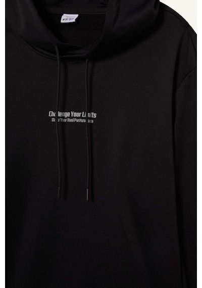 Defacto Defactofit Standart Fit Kapüşonlu Sporcu Sweatshirt D3736ax25wnbk81 Siyah Defacto Defactofit Standart Fit Kapüşonlu Sporcu Sweatshirt D3736ax25wnbk81 Siyah