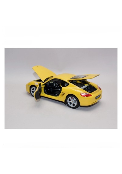 Welly 1:18 Porsche Cayman S Model Araba Sarı Renk