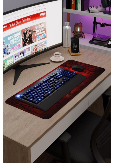 Assasin's Creed Kaymaz Dikişli Kauçuk Oyuncu Mousepad V1 - 70x30 Xl Gaming Mouse Pad Fare Altlığı
