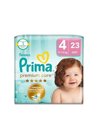 Bebek Bezi Premium Care 4 Numara 23 Adet