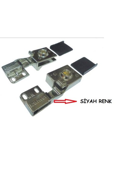 Samet Çıtçıtlı Cam Menteşesi Siyah Kod:25000010