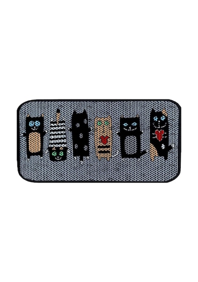 Aktunç Elekli Tuvalet Desenli Önü Kedi Kumu Paspası 60x120 Cm Desen 1