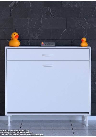 Eliusta Asil 90 Cm Kirli Çamaşır Sepetli Banyo Dolabı 1 Çekmeceli Mutfak Çok Amaçlı Dolap 90x88x32,5 Cm Beyaz Eliusta Asil 90 Cm Kirli Çamaşır Sepetli Banyo Dolabı 1 Çekmeceli Mutfak Çok Amaçlı Dolap 90x88x32,5 Cm Beyaz
