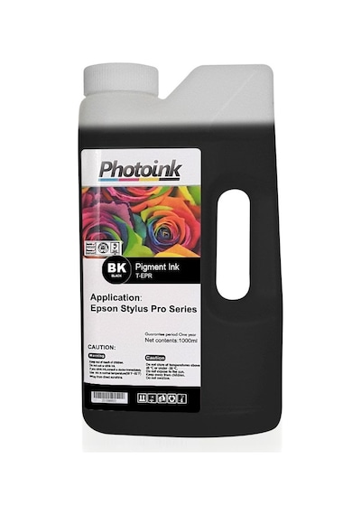 Epson Stylus Pro İçin 1000 Ml Photo Black Pigment Plotter Mürekkep T - Epr