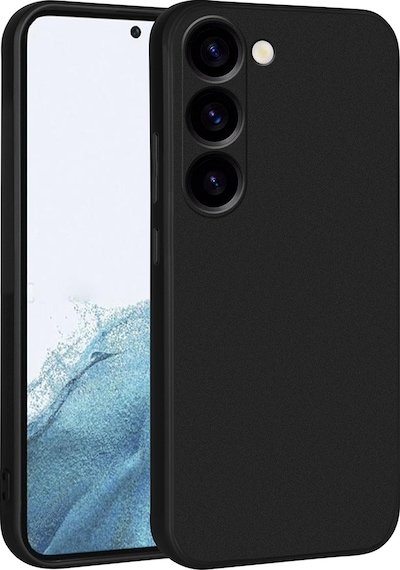 Noktaks - Samsung Galaxy S23 Uyumlu - Kılıf Mat Soft Premier Silikon Kapak - Siyah