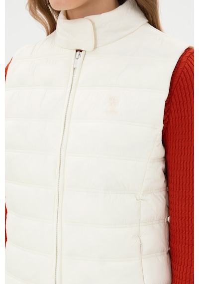 U.S. Polo Assn. Kadın Beyaz Yelek 50311989-VR256