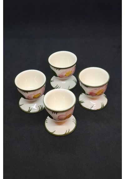 Wild-rose Handmalerei Bej Yumurtalık S/m Boy 4 Adet Krem