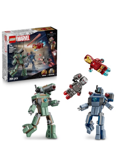 LEGO® ǀ Marvel Iron Man ve War Machine, Hammer İnsansız Hava Araçlarına Karşı 76320 -7 Yaş ve Üzeri Çocuklar için Oyuncak Yapım Seti (204P)