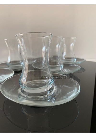 Elta Collection Lizbon 12 Parça Sade Çay Bardağı Seti Şeffaf
