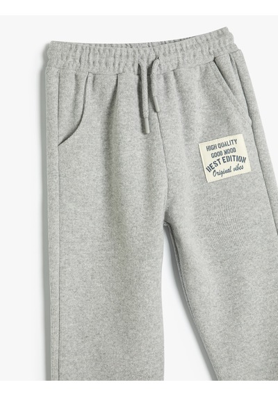 Koton Bağcıklı Cepli Basic Jogger Pantolon Gri 5wkb40010tk Gri