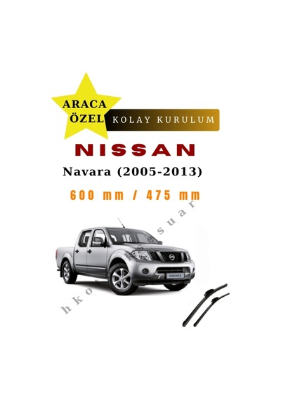 Nissan Navara 2005-2013 Araca Özel Silecek