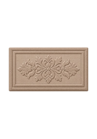 Dijital Baskılı Kabartma Görünümlü Modern Kaydırmaz Taban Banyo Lavabo Paspası 60x100 Sütlü Kahve2 - 931535136 Sütlü Kahve2
