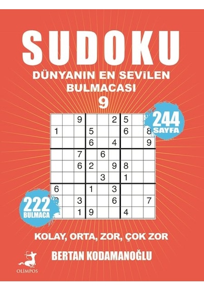 Sudoku 9-Dünyanın En Sevilen Bulmacası - Bertan Kodamanoğlu - Olimpos Yayınları