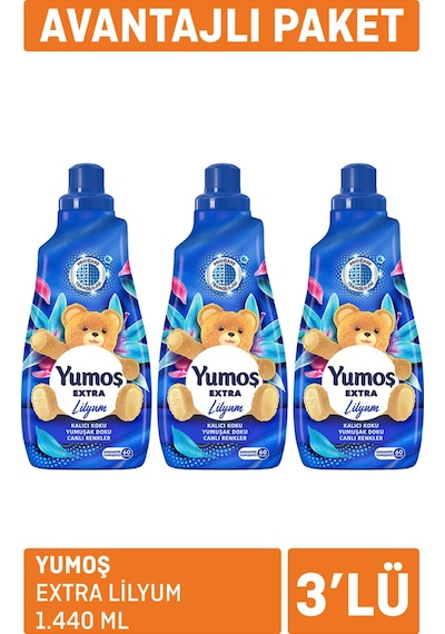 Yumoş Extra Lilyum 3 X 1.440 Ml 3 Adet 2'li Set