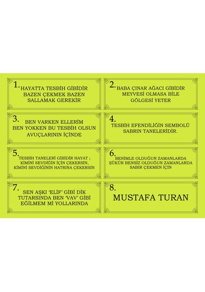 Sıkma Kehribar Tesbih Kesme Model Özel Yazılı, Özel Kutu Kesme Model Erkek Hediye Sertifikalı İsimli Ks1751