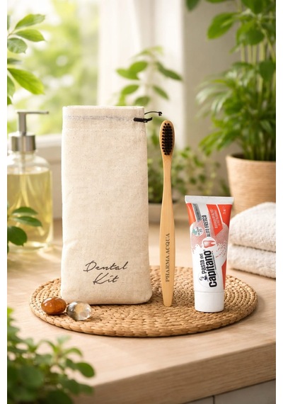 Dental Kit -pharma Acqua Bambu Diş Fırçası + Pasta Del Capitano Fresh Breath Diş Macunu 75 Ml