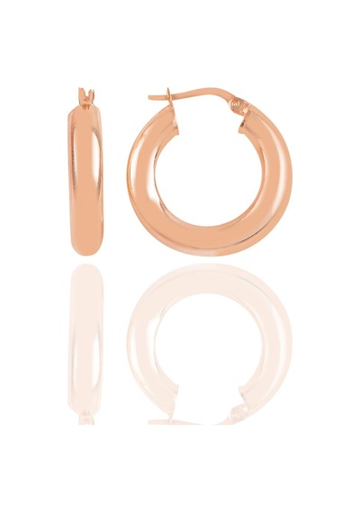 Gümüş Rose 5 Mm Kalınlığında 25 Mm Büyüklüğünde Kalın Gümüş Halka