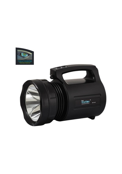 Watton Wt-018 Şarjlı Profesyonel Avcı Feneri (Wt 018) Siyah