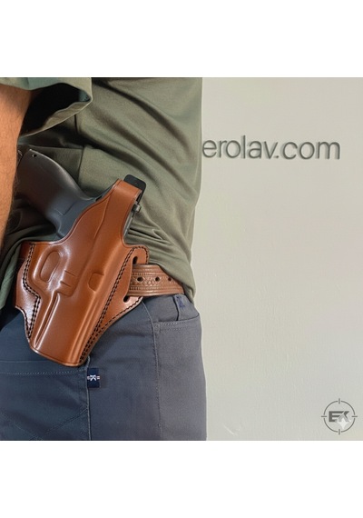 Erolav Sar-9 Ve Tp-9 Uyumlu Taba Tam Kelebek Dış Taşıma Deri Kılıf Taba