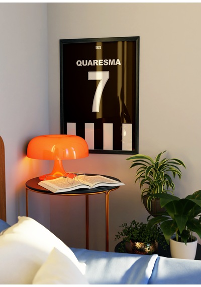 Quaresma 7 Forma Tasarımlı Poster Tablo Siyah Çerçeveli