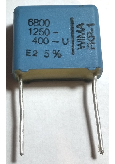 10 Adet Wıma 6.8Nf 1250V Dc 400V Ac 5% 6800Pf Kondansatör 10 Adet Wıma 6.8Nf 1250V Dc 400V Ac 5% 6800Pf Kondansatör